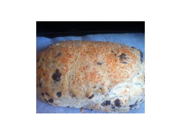 Parmesan Crusted Olive Bread