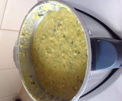Tasty chicken, pumpkin, chick pea and lentil baby food