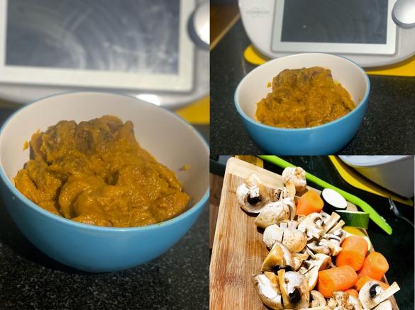 Slow cooked Curried Sausages - with hidden veggies