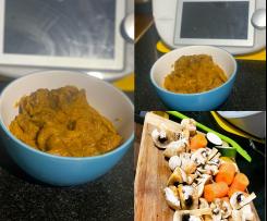 Slow cooked Curried Sausages - with hidden veggies