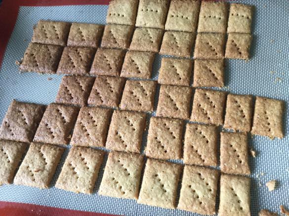 Chickpea and Oat crackers