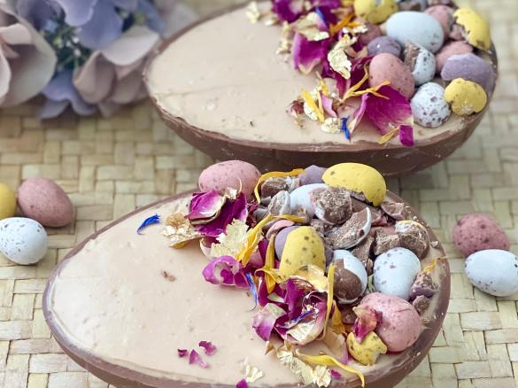 Chocolate Easter Egg Cheesecakes