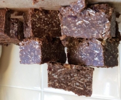 No bake chocolate oat bars