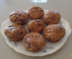 Gluten Free Banana & Choc Chip Muffins
