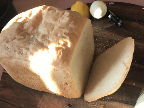 Fluffy white bread made with whey