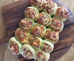 Wholemeal Spinach and Cheese Scroll - WA School Canteen Approved (Green)