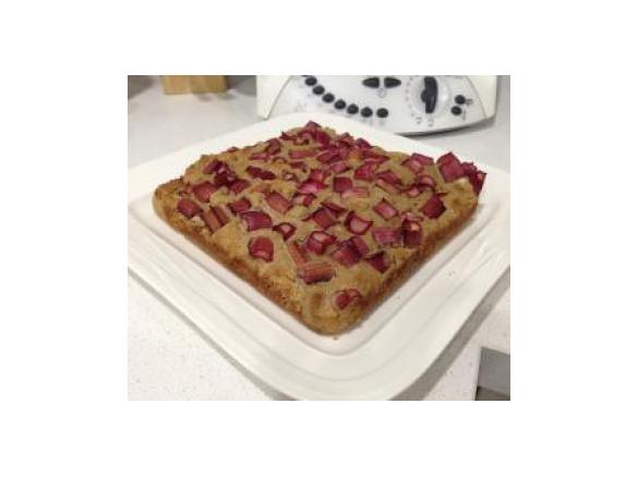 Gluten Free, Dairy Free Rhubarb Cake