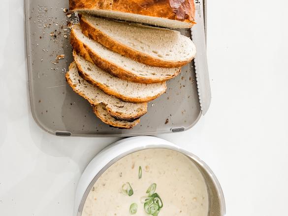 Cheesy Cob Loaf Filling