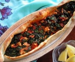 Turkish Spinach Pide