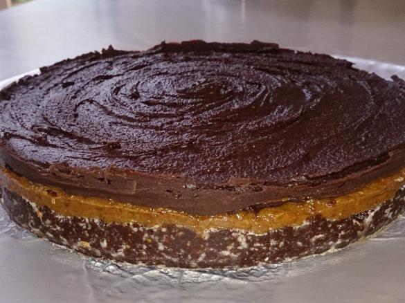 Raw Vegan Chocolate Caramel slice