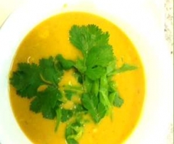 redcurry/pumpkin fish soup