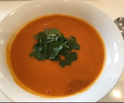 Spiced Red Lentil and Carrot Soup