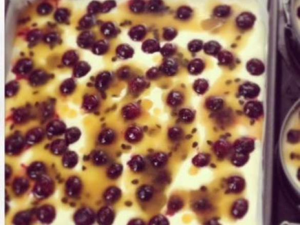 Blueberry Passionfruit Cheesecake