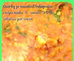 quirky jo tweaked bolognaise