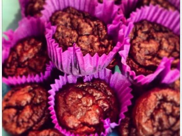 Chocolate Quinoa and Coconut Muffins