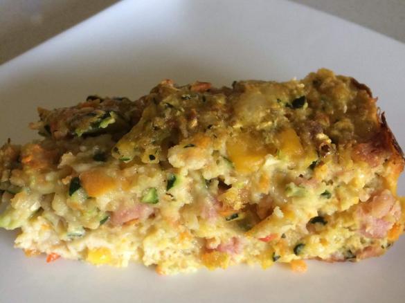 Zucchini vegetable slice