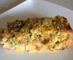 Zucchini vegetable slice
