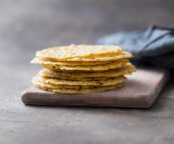 Parmesan cheese crisps