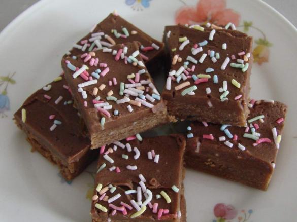 Chocolate fudge biscuits (no bake)