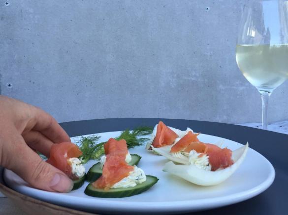 Smoked Salmon & Cream Cheese Dip/Canape's