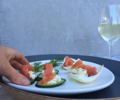 Smoked Salmon & Cream Cheese Dip/Canape's