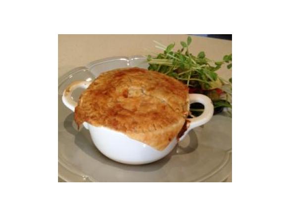 Chicken, leek and mushroom Pot Pies