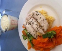 Steamed Chicken with Veloute Sauce