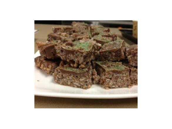 Peppermint Crisp Slice