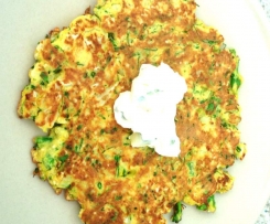 broccoli @ cauliflower pancakes