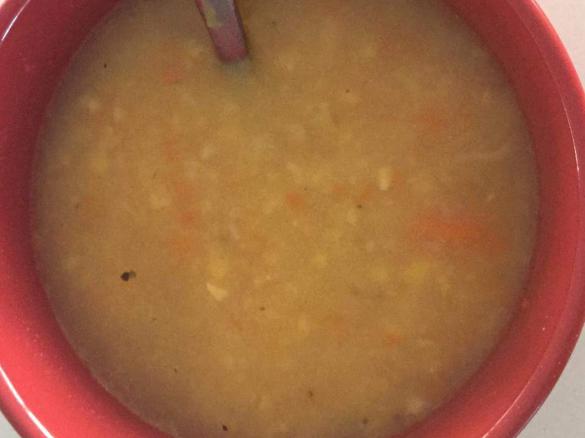 Sweet corn and potato soup