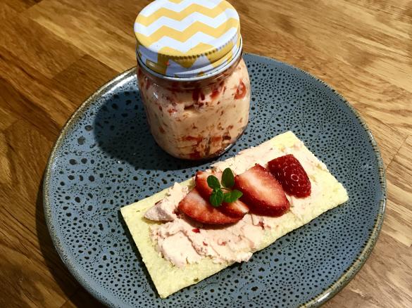 Strawberry and honey butter