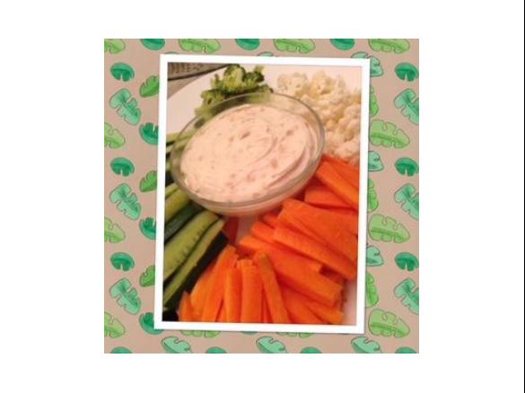 Creamy onion dip