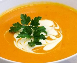 Pumpkin, Bacon and Leek Soup