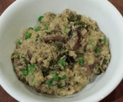 Mushroom, Leek & Pea Risotto with Quinoa