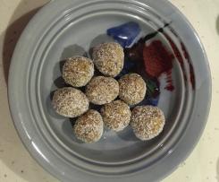 Lemon & Date bliss balls