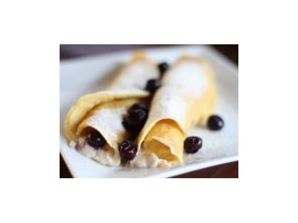Gluten Free Ricotta and Blueberry Crepes