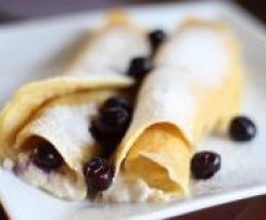 Gluten Free Ricotta and Blueberry Crepes