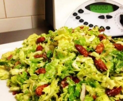 Crunchy Almond And Bacon Brussel Sprout Salad
