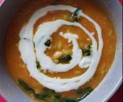 Pumpkin and Bacon Soup with Risoni