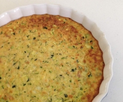 Zucchini quiche slice