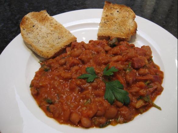Chorizo Baked Beans