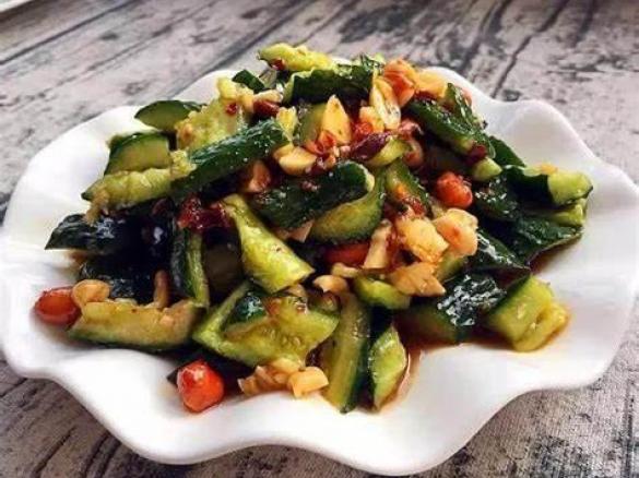 Quick cucumber salad