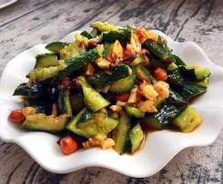 Quick cucumber salad