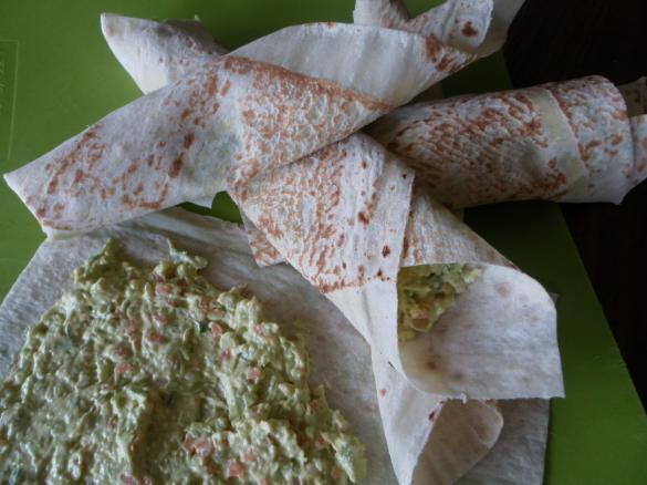 Prue's Healthy Wrap filling