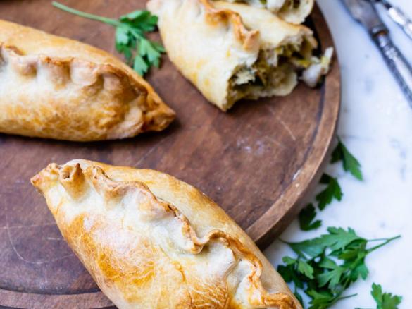 Chicken and leek Pasties