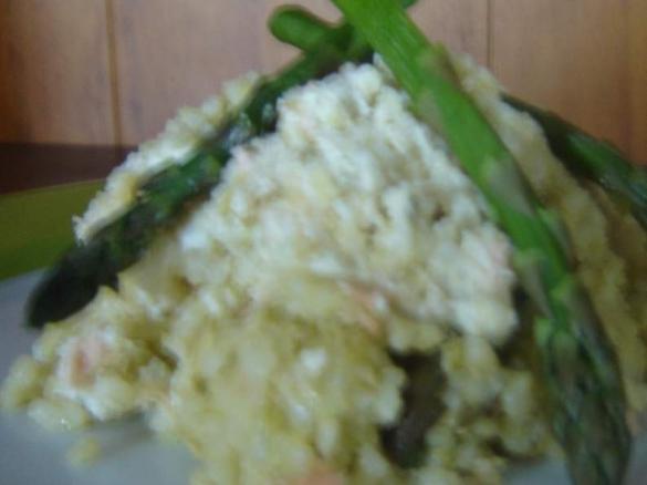 Asparagus and Salmon Risotto