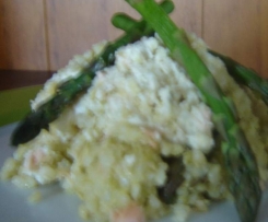 Asparagus and Salmon Risotto