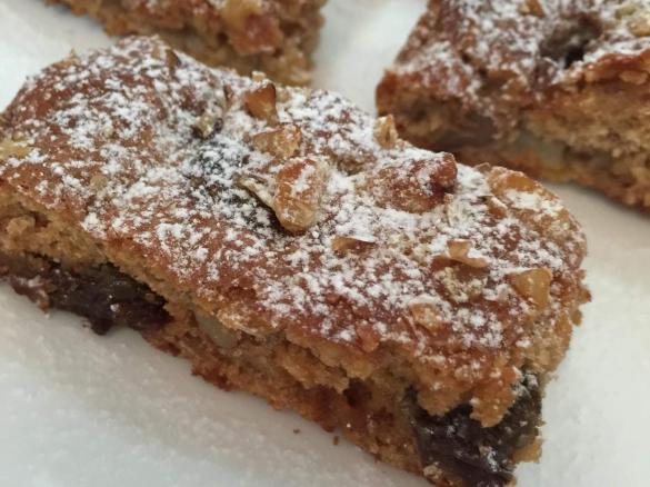 Gluten Free Pear & Walnut Slice
