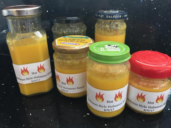 Belizean Style Habanero Sauce - Hot Chilli Sauce