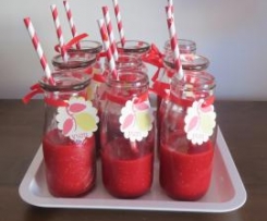 Cranberry and raspberry slushie